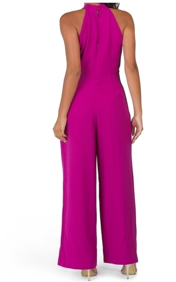 Julia Jordan Women's Orchid Halter Neck jumpsuit - Picture 3 of 5